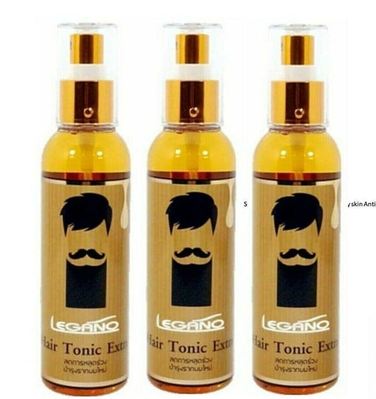 120ml LEGANO Hair Tonic Reduce Hair Loss Fast Growth Herbal Nature Treatment x 3