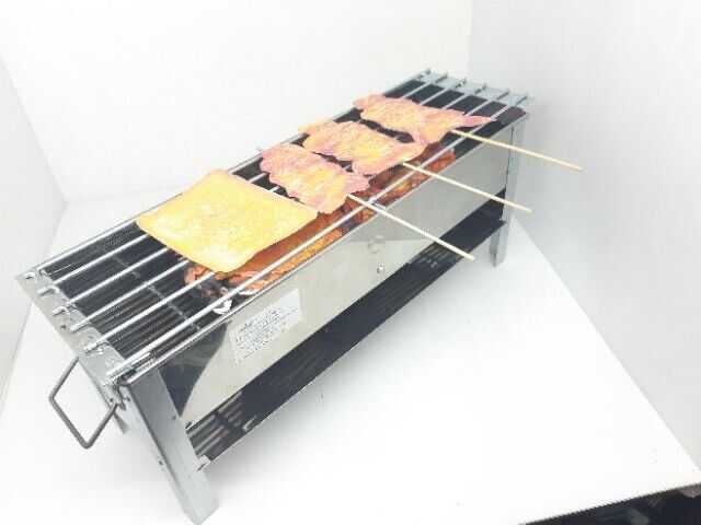 Thai Moo Satay Grill Stove BBQ Steak Tradition Style Charcoal Smoke Oven 24"