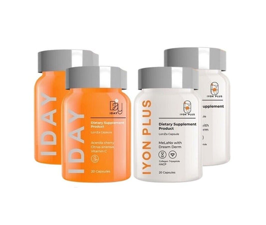 4x IDAY- IYON PLUS Vitamins Smooth skin, moisturizer, wrinkles fade, brighten