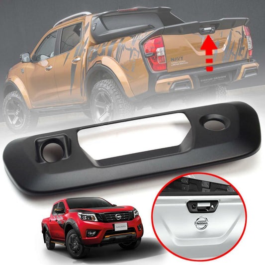 Rear Tailgate Handle Cover Camera Key Hole For Nissan Navara NP300 D23 2014-2019