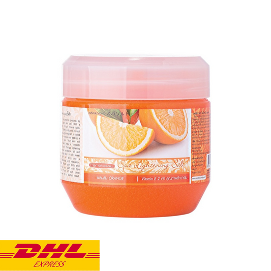 Carebeau Orange Spa Lightening Salt Body Scrub Radiant Skin Nourishing 700g