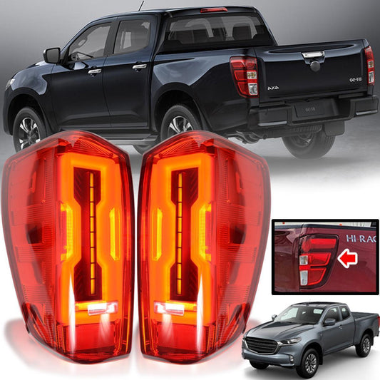 2020-2024 Mazda BT-50 Pickup Ute Tail Lights TailLamps LH RH Pair LED