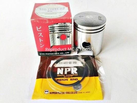 Piston & Rings Set Size STD. (Diameter=52.00mm.) For Yamaha YL2 YL2C L5T L5TA
