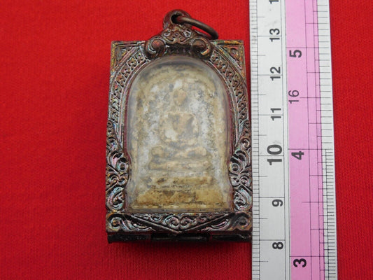Rare Holy Phra Somdej Thai Buddha Life Protect Talisman Pendant Lucky Amulet