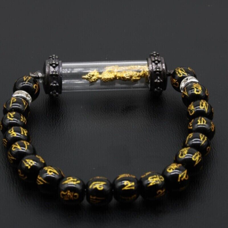 Rare Takrut Thao Wessuwan Lucky Thai Amulet Buddha Pendant Yant Charm Bracelet