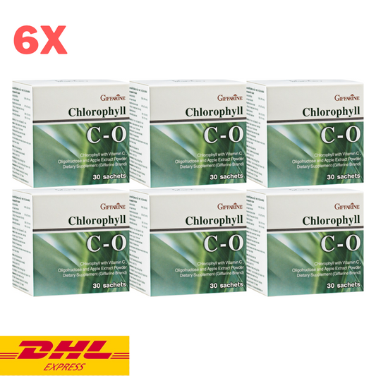 6x Chlorophyll C-O Giffarine Apple Detox Drink Powder Healthy Skin Cleansing