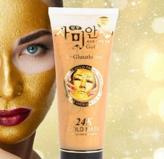 24k Gold Mask L-Glutathione Rejuvenation Skin moist smooth whitening face 220g.