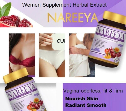 Nareeya Lady Herbal Repair Rejuvenation vagina fit firm Skin bright 60 capsules