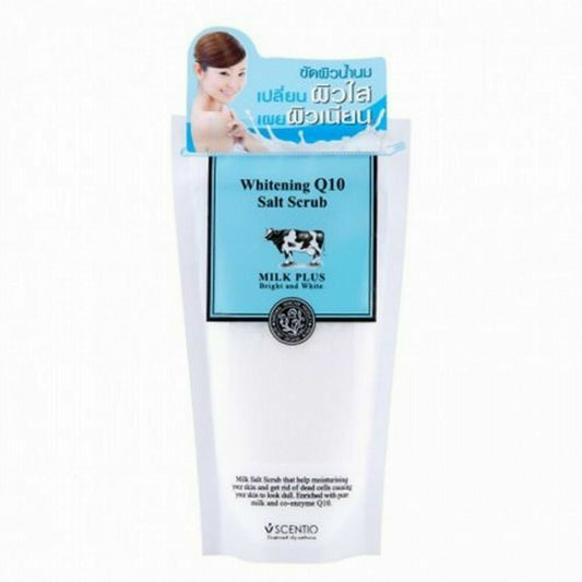 300g Beauty Scentio Bath Milk Plus Whitening Q10 Salt Scrub Body Exfoliants Care