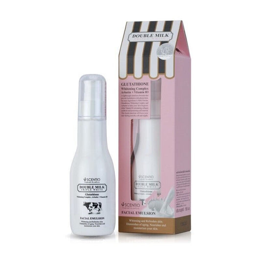 SCENTIO Double Milk Triple White Facial Emulsion Beauty Buffet Brightening 150ml