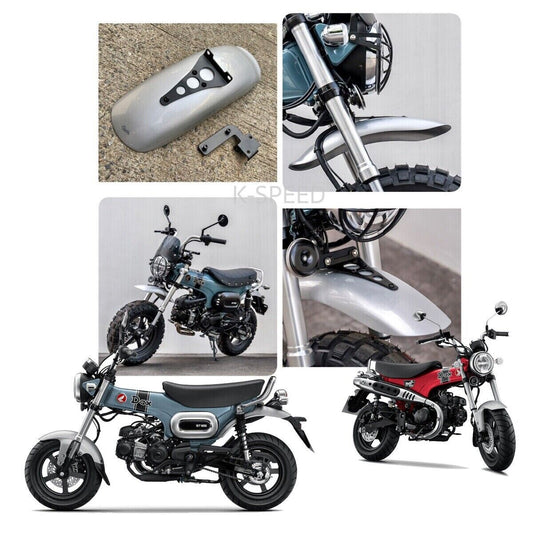 Silver Front Hi-Lift Fender Mud Guard Diablo Fits Honda DAX125 ST125 2022 - 2023