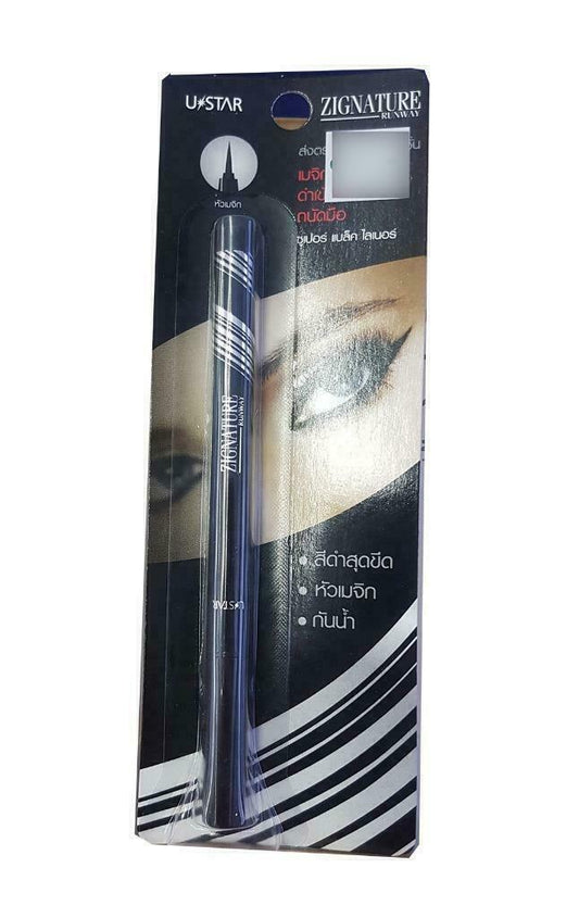 U-star Zignature Runway Super Black Liner Waterproof Formula Long Lasting 0.5 g.