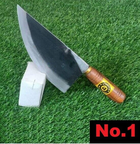 Cleaver Butcher Knife Chef Kitchen Tools Wooden Handle 100% authentic # No.1