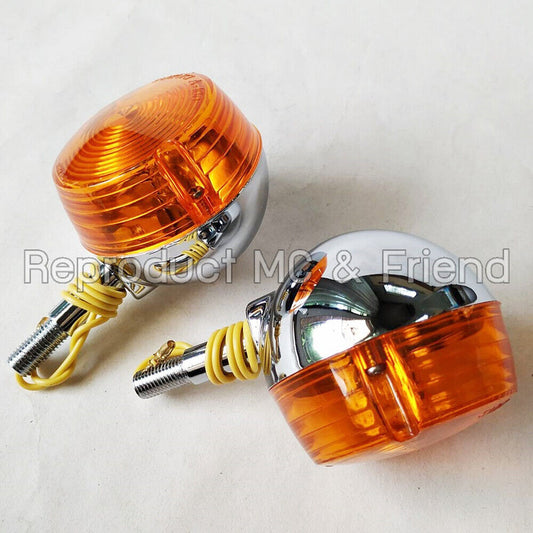 Set 2 pcs: Front Winker Turn Signal Lamp (6v) For Suzuki RV50 RV75 RV90 RV125