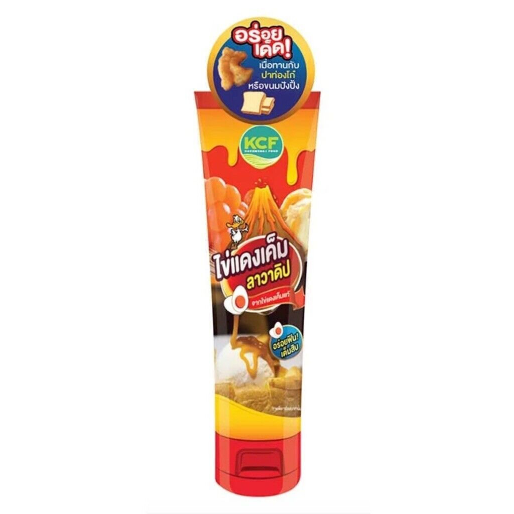 2x Salted Egg Yolk Sauce KCF Thai Style LAVA Dip Squeezable Tube Yummy 185g