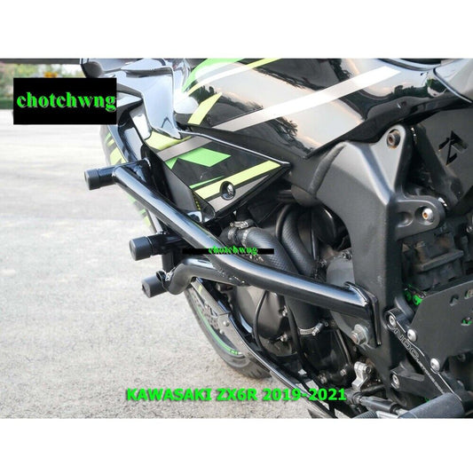 Kawasaki ZX6R 2019-2021 Crash cage Motorcycle Motors Pro Stunt Part Black Steel