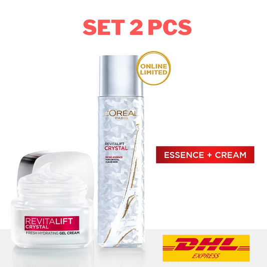L'Oreal Paris Revitalift Crystal Fresh Hydrating Gel Cream 50ml +Essence 130ml