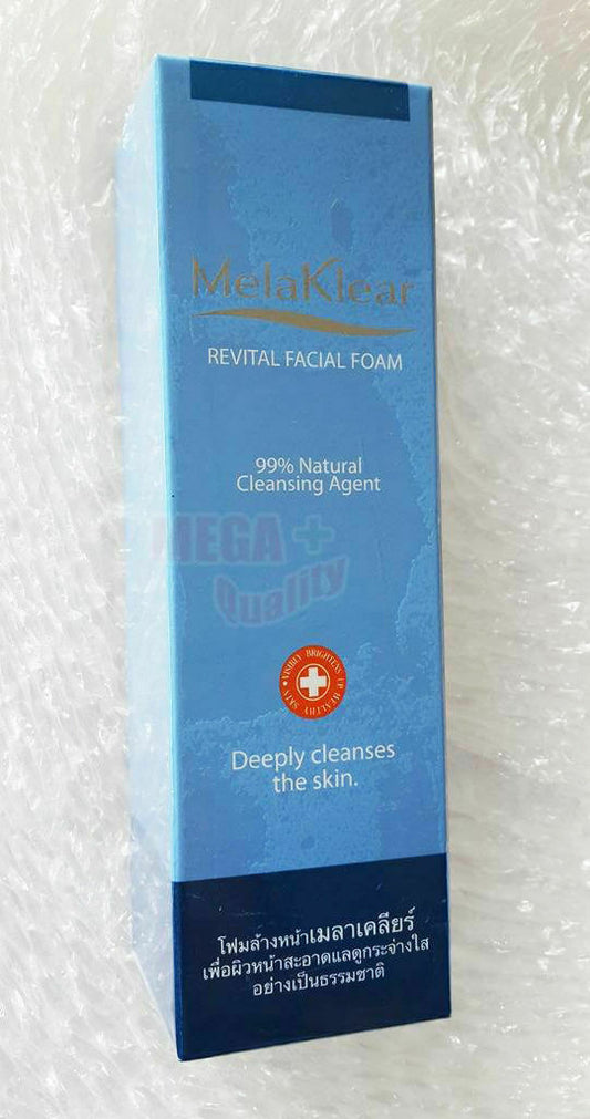 Mistine Melaklear Revital Facial Foam 99% Natural Cleansing Agent Deeply 80g