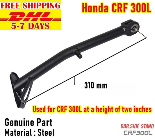 Kickstand Kick Side Stand Bar For Honda Crf 300L All Years Steel 310 mm Length