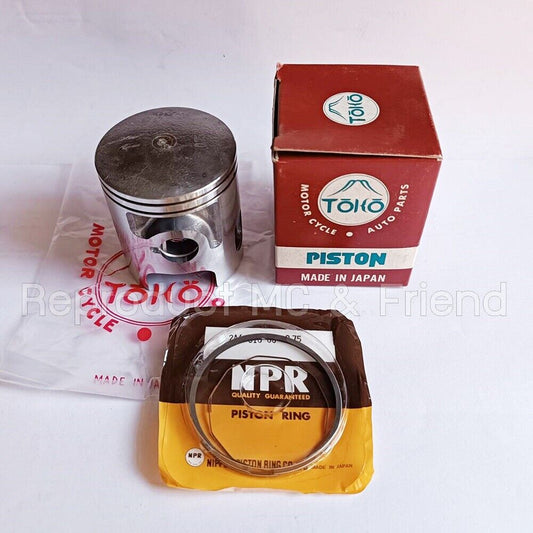 Yamaha DT125 (1978-1981) Piston + Ring Set OS 0.75 (Diameter=56.75mm.) JP