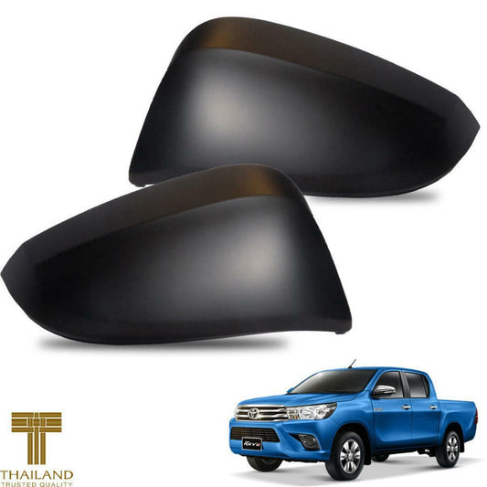 Side Mirror Cover Matte Black Fit 2015 2016 2017 Toyota Hilux SR5 M70 M80