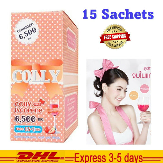 1x Colly Collagen Lycopene 6500 mg Vitamin C Reduce Acne Firm Aura Radiance Skin