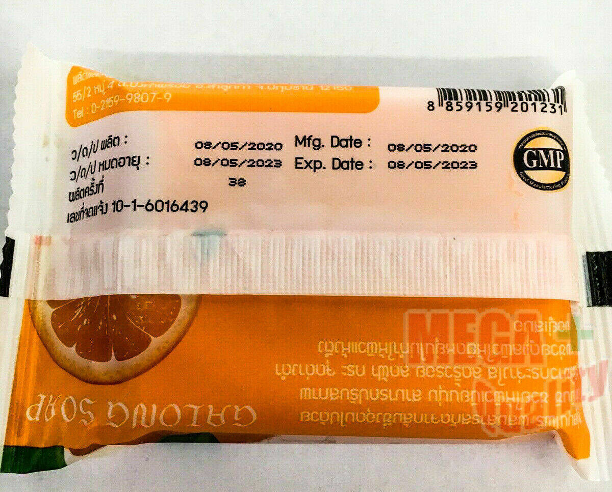 Galong Soap Bar Vitamin C Orange Acne Skin Whitening 80g