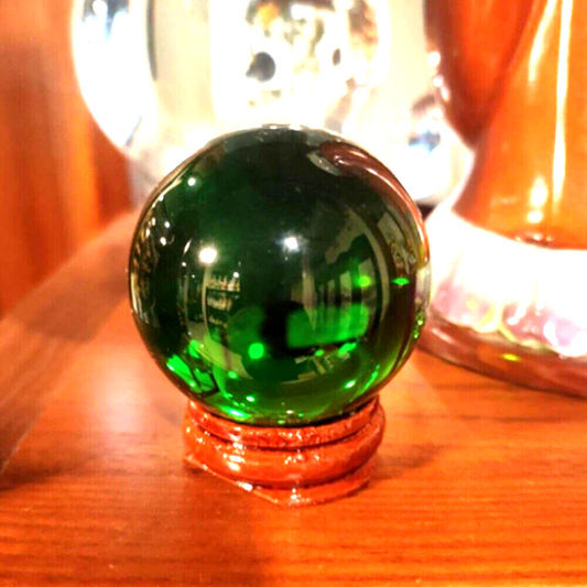 Real Green Naga Eye Ball Gem Crystal Amulet Miracle Holy Stone Hight Quality