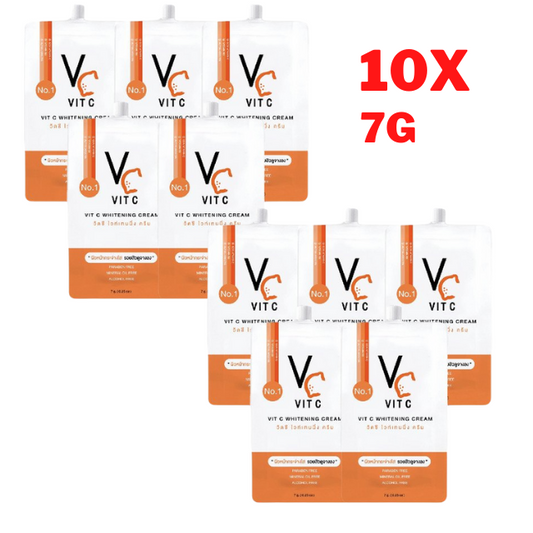 10x VC Vit C Whitening Cream Concentrate Vitamin Bright Clear Skin Nong Chat 7g