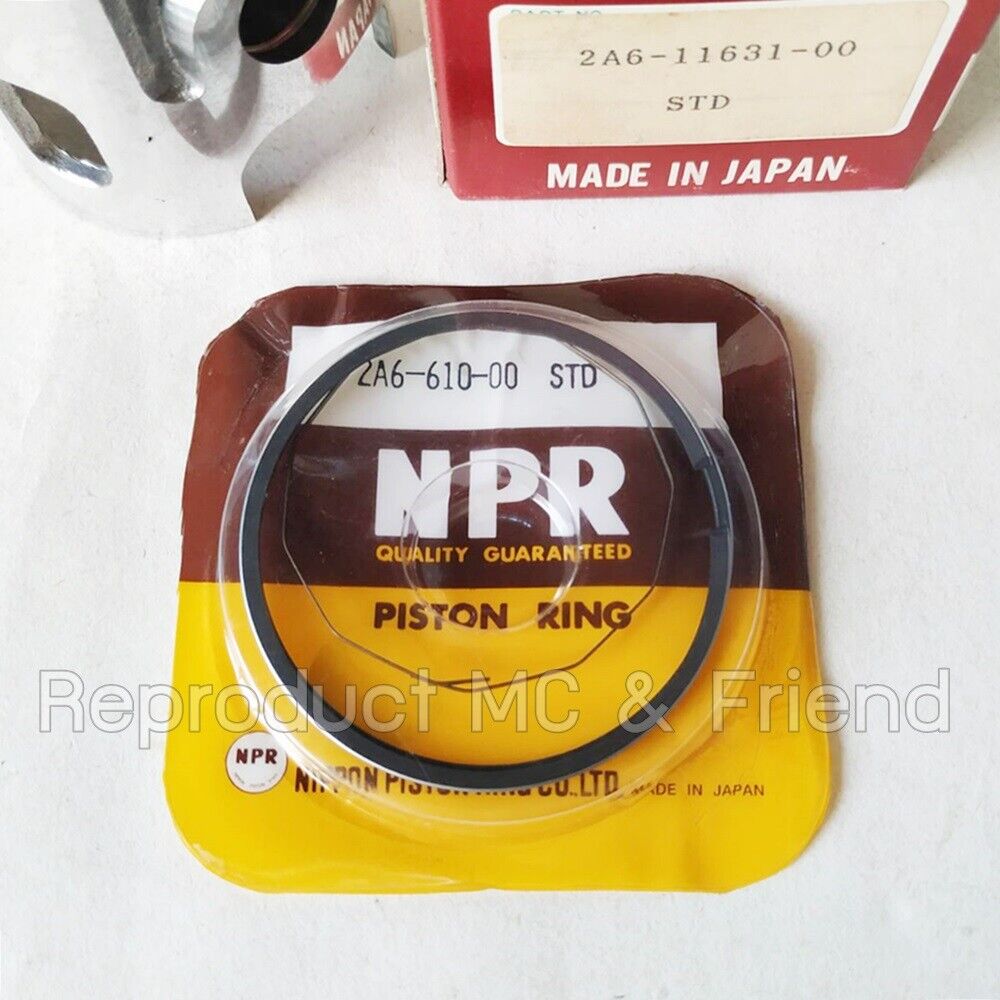 Yamaha DT125 (1978 - 1981) Piston & Ring Set Size STD (Diameter=56.00mm.) Japan
