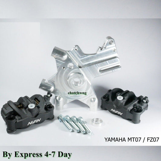 Dual Calipers Bracket MT07 and FZ07 All Year Models Motorcycle For Stunt Part