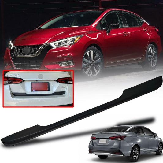 Rear Tailgate Cover Trim Matte Black For Nissan Almera Versa N18 2020-2022 Sedan