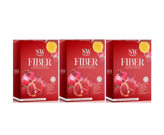3x SW FIBER Instant Powder Drink Pomegranate delicious Easy excrete Skin Healthy