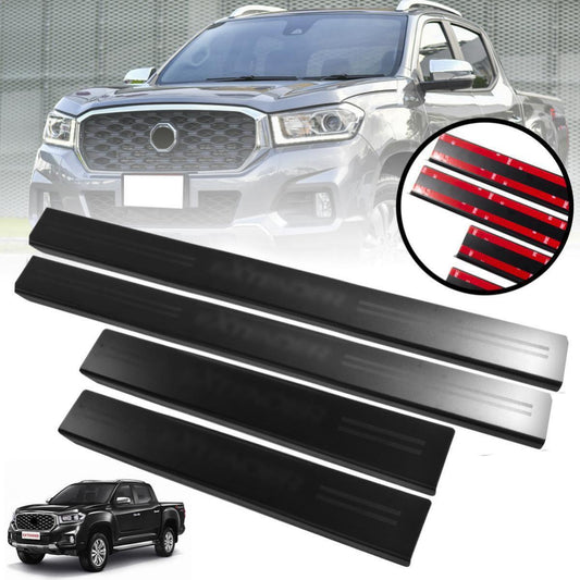 Scuff Plate Door Sill Matte Black For MG Extender LDV Maxus T60 T70 2020-2021