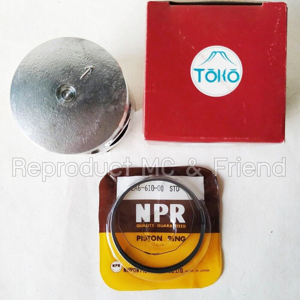 Yamaha DT125 (1978 - 1981) Piston & Ring Set Size STD (Diameter=56.00mm.) Japan