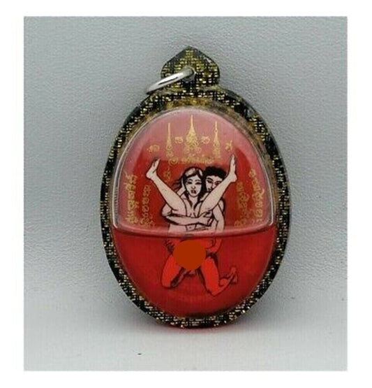 Magic Amulet Inn Koo oil Charm Thai Talisman Woman Man Couple Love Ajan Ton Rak