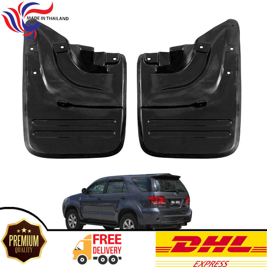 Mud Flaps Splash Guard Fender Rear Pair For Toyota Fortuner Hilux SW4 2004-2010