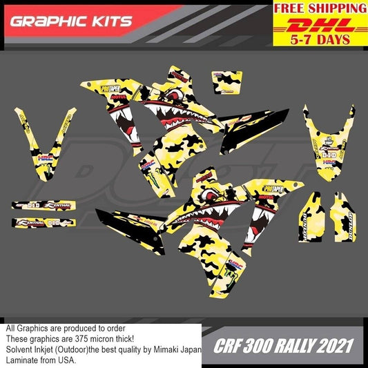 Y1 Stickers Kit For Honda CRF 300 Rally 2021 Motocross Graphics Bike Decals crf