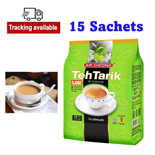 AIK CHEONG Milk Tea Beverage Teh Tarik Package Including 15 Sachet x 40g 600g