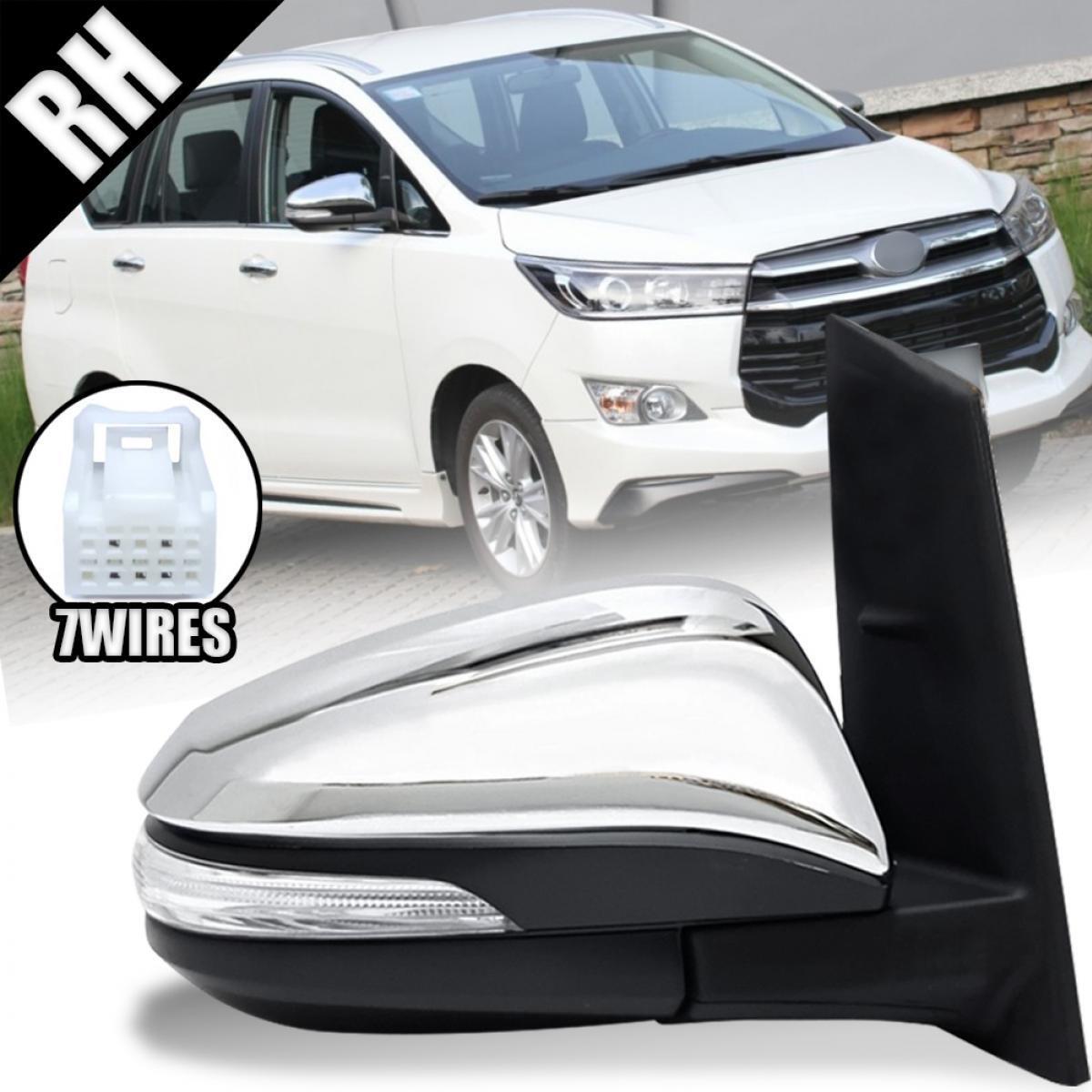 For Toyota Innova AN140 2016-20 RH Right Side Wing Mirror Chrome Electric 7Wires