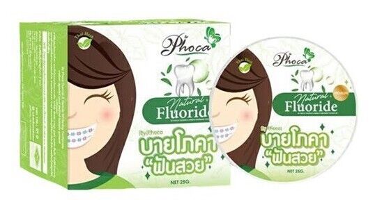 12x By Phoca Thai Herbal Toothpaste Natural Fluoride Teeth Whitening Gumcare 25g