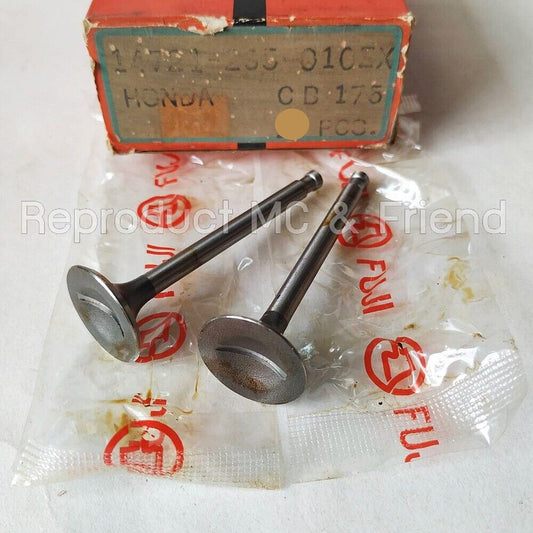 2x Exhaust Valve For Honda CA175 CB175 CD175 CL175 CB200 CB200T CL200 SL175
