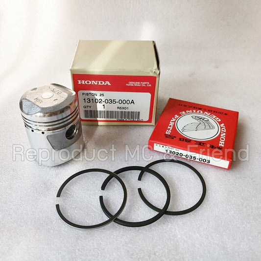 Piston + Ring Set Oversize 0.25 (Diameter : 44.25mm ) New For Honda C65 C65M S65