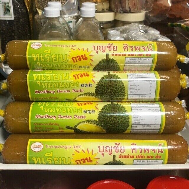 100g Monthong Durian Paste Thai King Fruit Premium Delicious Snack Food x 10