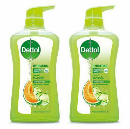 500ml Pack of 2 Dettoll Gel Honeydew Melon Cucumber Pump Head Hydrating