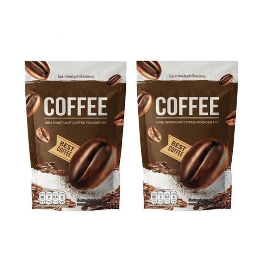 2x Nine Coffee Instant Powder Mix Weight Management Detox Excretion Skin Care
