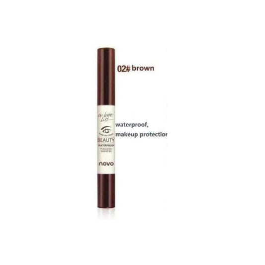 NOVO Eyebrow Cream With Brush 5068 #02 Brown 3 g WaterProof not chunky