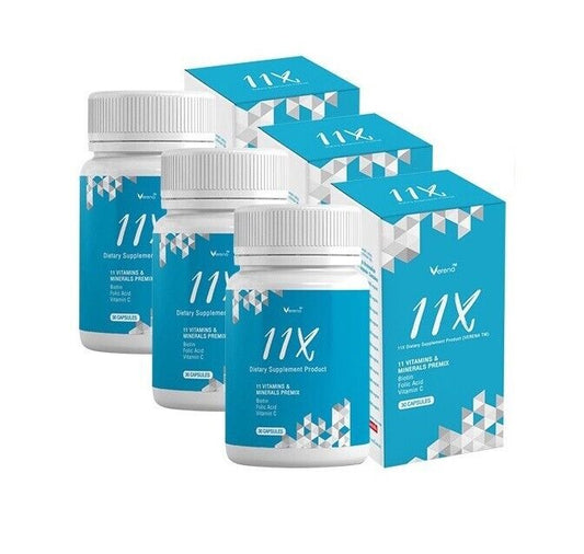 3x Verena 11X vitamins nourish hair, help reduce hair loss, strong long Healthy