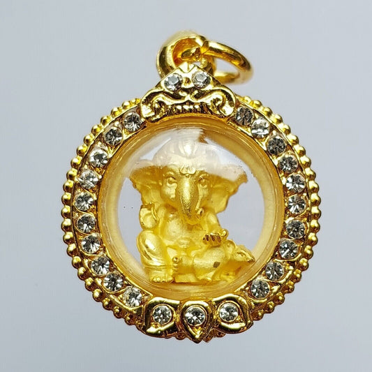 Lord Ganesh Elephant Hindu God Lord Ganesha Thai Amulet Pendant