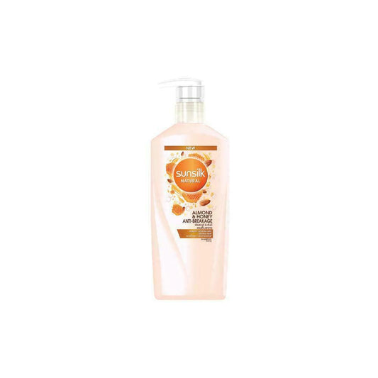 Sunsilk Natural Almond and Honey Anti-Breakage Shampoo 450 ml looks healthy